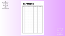 Load image into Gallery viewer, Finance Trackers | Monthly Budget Bullet Journal Spreads | Budget Trackers | The Vault Binder