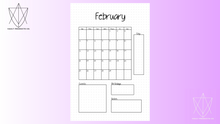 Load image into Gallery viewer, Planner Spreads | Monthly and Weekly Planner | Bullet Journal Spreads | The Vault Binder