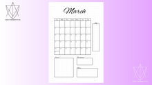 Load image into Gallery viewer, Planner Spreads | Monthly and Weekly Planner | Bullet Journal Spreads | The Vault Binder