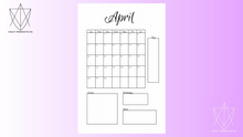 Load image into Gallery viewer, Planner Spreads | Monthly and Weekly Planner | Bullet Journal Spreads | The Vault Binder