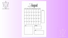 Load image into Gallery viewer, Planner Spreads | Monthly and Weekly Planner | Bullet Journal Spreads | The Vault Binder