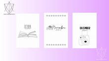 Load image into Gallery viewer, Three Month Bundle | October to December | Themed Journal Spread | Bullet Journal | The Vault Binder